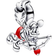 Pandora Disney Mickey Mouse Cupid Charm - Silver/Red