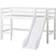 HoppeKids Basic Halfhigh Bed with Ladder & Slide 35.4x78.7"