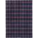 Elvang Check Plaid Tæppe Rød, Blå (190x130cm)