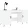 vidaXL 829518 White High Gloss Skrivebord 50x140cm