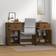 vidaXL 3107847 Honey Brown Writing Desk 50x135cm 2pcs