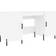 vidaXL 829556 White Skrivebord 50x140cm