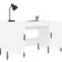 vidaXL 829556 White Skrivebord 50x140cm