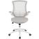 Flash Furniture Kelista Light Gray/White Kontorsstol 104.8cm
