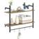 Homcom Unit with 4 Hooks Grey Wall Shelf 80cm