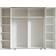 Livetastic Combination Cabinet White Wardrobe 267x205cm