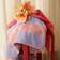 Juna Check Bath Towel Beige, Red (140x70cm)