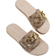 Shein Women's Summer Sandals And Slippers: Rope Sole Slippers, Metal Buckle Decor Slippers, Vacation Style Sandals, Comfortable And Easy Slip-On Sandals, Thick-Sole Beach Sandals, Printed House Slippers