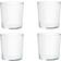 Hay Glassset of 4 Medium Clear Vandglas 4 Stk Drikkeglas