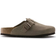Birkenstock Boston Soft Footbed Suede Leather - Taupe