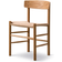Fredericia Furniture J39 Mogensen Clear Oiled Oak / Natural Paper Cord Køkkenstol 77cm