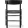 Fredericia Furniture J39 Mogensen Black lacquered Oak / Black Cord Seat Køkkenstol 78cm