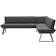 XXXlutz Voleo Black/Oak/Dark Gray Sofa 243cm 3Stk. 4-Sitzer, 5-Sitzer