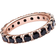 Pandora Sparkling Row Eternity Ring - Rose Gold/Black