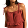 New Look Textured Tie Strap Mini Dress - Burgundy
