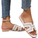 Shein Women's Plus Size Square Toe Flat Sandals, New Versatile Stylish Goddess Vibe Slip-On Slippers, Beach Summer Flip-Flops