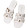 Shein Women's Plus Size Square Toe Flat Sandals, New Versatile Stylish Goddess Vibe Slip-On Slippers, Beach Summer Flip-Flops