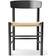 Fredericia Furniture J39 Mogensen Lacquered Oak/Black Kitchen Chair 77cm