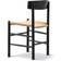 Fredericia Furniture J39 Mogensen Lacquered Oak/Black Kitchen Chair 77cm