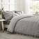 Catherine Lansfield Seersucker Frill Duvet Cover Silver (200x200cm)