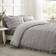 Catherine Lansfield Seersucker Frill Duvet Cover Silver (200x200cm)