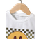 Shein Tween Boy Cartoon Smiling Face Print Short Sleeve T-Shirt And Shorts Set