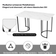 Flieks 5 Piece Black/White Dining Set 80x140cm 5pcs