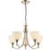 Endon Alton Satin Chrome/Matt Opal Pendant Lamp ∅ 45cm