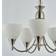 Endon Alton Satin Chrome/Matt Opal Pendant Lamp ∅ 45cm