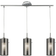 Searchlight Duo Chrome/Smoked Grey Pendant Lamp 71cm