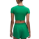 Lululemon Tight-Fit Cropped Shelf-Bra T-shirt - Raceway Green/Rainforest Green