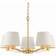 Endon Harvey Satin Brushed Gold/Vintage White Pendant Lamp ∅ 56cm