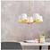Endon Harvey Satin Brushed Gold/Vintage White Pendant Lamp ∅ 56cm