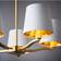 Endon Harvey Satin Brushed Gold/Vintage White Pendant Lamp ∅ 56cm