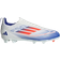 adidas Junior F50 League Laceless FG/MG - Cloud White/Solar Red/Lucid Blue