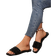 Shein Plus Size Women's Shoes Spring/Summer New Black Square Toe Flat Sandals, Dress Up For Longer Legs, Fashion Rhinestone Slip-On Slippers, Summer Beach Non-Slip Plastic Sandals