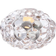Orrefors Raspberry Clear Candle Holder 6.9cm