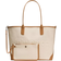 Lululemon Classic Canvas Tote Bag 16L - Natural/Chestnut Brown