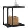 vidaXL 825812 Black Småbord 35x50cm