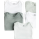 H&M Cotton Bodysuits 5-pack - Dusty Green/White (1088033015)
