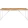 vidaXL 323551 Natural/White Dining Table 90x180cm