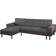 Habitat et Jardin Theo convertible Grey corner Sofa 258cm 4 Seater
