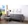 Habitat et Jardin Theo convertible Grey corner Sofa 258cm 4 Seater