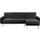 Habitat et Jardin Theo convertible Black/Grey corner Sofa 258cm 4 Seater