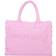 Pinko Beach Shopping Bag Recycled Canvas - Pink Color