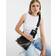 River Island Embossed Monogram Chain Cross Body Bag - Black
