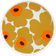 Marimekko Unikko Ø20 cm Vit Karamell Flat tallrik 20cm