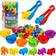 Shein 1 Set Kids Child Educational Counting Soft Rubber Animal Montessori Early Learning Cognitive Toys