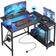 Bestier L-Shaped Gaming Desk RGB - Carbon Fiber, 820x1065x915mm