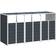 vidaXL Containerberging Voor 3 Containers 216x81x115 cm Staal Antraciet